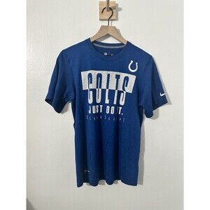 Nike Indianapolis Colts Dri-Fit Short Sleeve Shirt Small Blue NFL